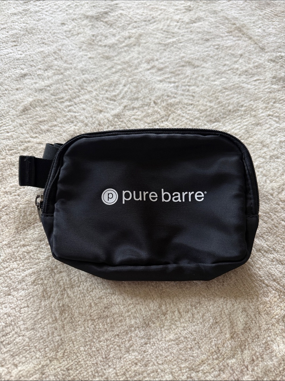Pure Barre Black Crossbody Belt Bag NWOT